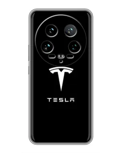Чехол для Xiaomi 14 Ultra с картинкой «Tesla White Logo» Чехол для Xiaomi 14 Ultra с картинкой «Tesla White Logo»