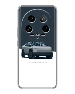 Чехол для Xiaomi 14 Ultra с картинкой «Серебристый Cybertruck Tesla» Чехол для Xiaomi 14 Ultra с картинкой «Серебристый Cybertruck Tesla»