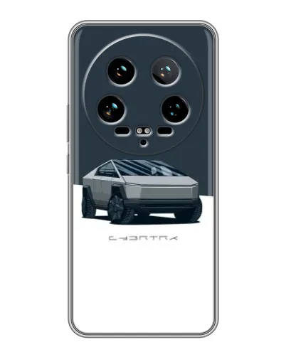 Чехол для Xiaomi 14 Ultra с картинкой «Серебристый Cybertruck Tesla» Чехол для Xiaomi 14 Ultra с картинкой «Серебристый Cybertruck Tesla»