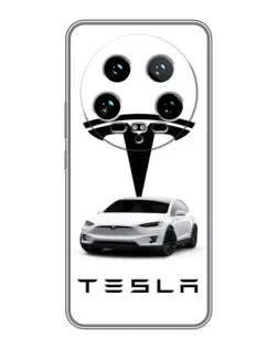 Чехол для Xiaomi 14 Ultra с картинкой «Tesla White Style» Чехол для Xiaomi 14 Ultra с картинкой «Tesla White Style»