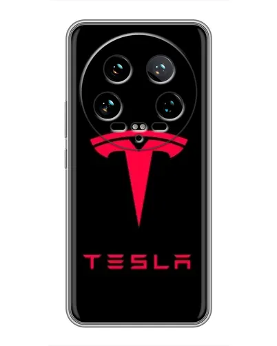 Чехол для Xiaomi 14 Ultra с картинкой «Tesla Red Logo» Чехол для Xiaomi 14 Ultra с картинкой «Tesla Red Logo»