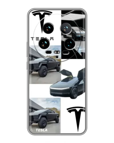 Чехол для Xiaomi 14 Ultra с картинкой «Коллаж Cybertruck Tesla» Чехол для Xiaomi 14 Ultra с картинкой «Коллаж Cybertruck Tesla»