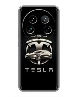 Чехол для Xiaomi 14 Ultra с картинкой «Tesla — серебристое авто» Чехол для Xiaomi 14 Ultra с картинкой «Tesla — серебристое авто»