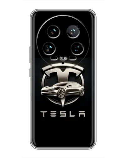 Чехол для Xiaomi 14 Ultra с картинкой «Tesla — серебристое авто» Чехол для Xiaomi 14 Ultra с картинкой «Tesla — серебристое авто»