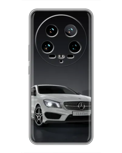 Чехол для Xiaomi 14 Ultra с картинкой «Mercedes AMG GT Silver»