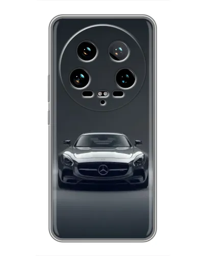 Чехол для Xiaomi 14 Ultra с картинкой «Mercedes на черном»