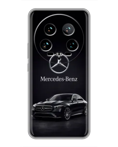 Чехол для Xiaomi 14 Ultra с картинкой «Mercedes — решетка радиатора»