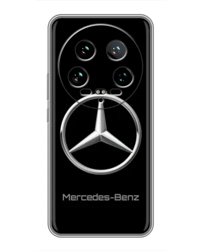 Чехол для Xiaomi 14 Ultra с картинкой «Mercedes Silver Logo»