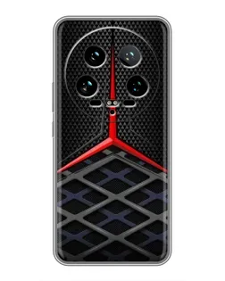 Чехол для Xiaomi 14 Ultra с картинкой «Mercedes Carbon Grid»