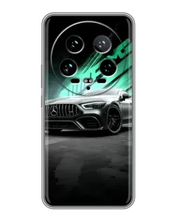 Чехол для Xiaomi 14 Ultra с картинкой «Темный Mercedes AMG»