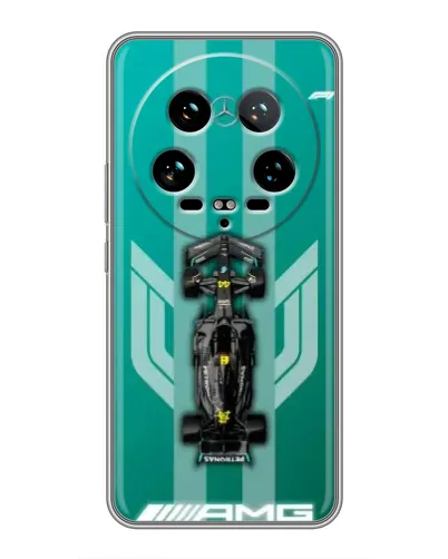 Чехол для Xiaomi 14 Ultra с картинкой «Mercedes AMG Petronas»