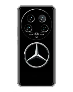 Чехол для Xiaomi 14 Ultra с картинкой «Mercedes классический лого»