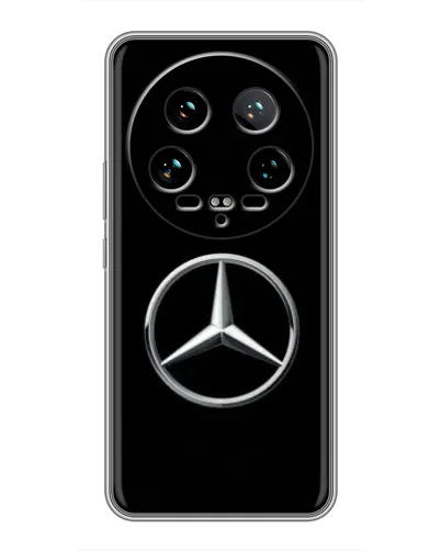 Чехол для Xiaomi 14 Ultra с картинкой «Mercedes классический лого»