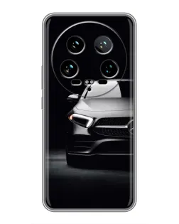 Чехол для Xiaomi 14 Ultra с картинкой «Свет фар Mercedes»