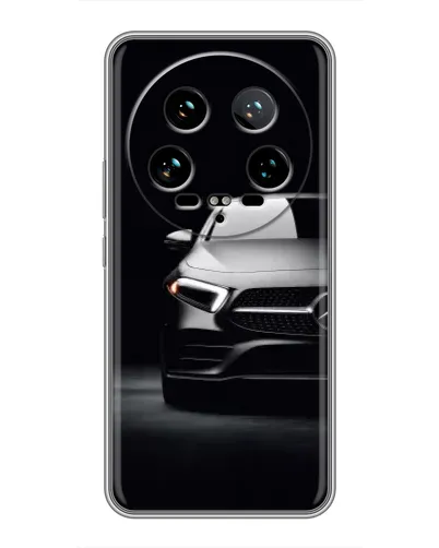 Чехол для Xiaomi 14 Ultra с картинкой «Свет фар Mercedes»