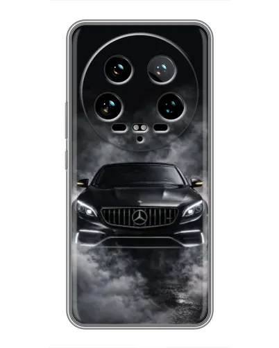 Чехол для Xiaomi 14 Ultra с картинкой «Mercedes в дыму»