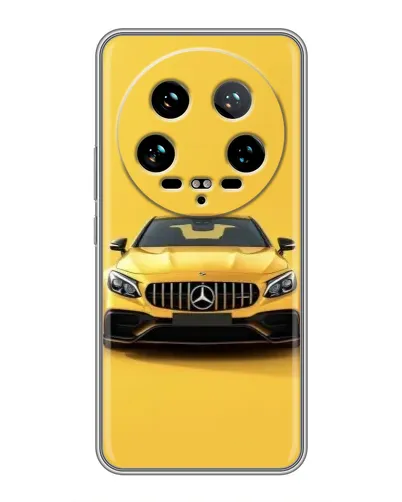 Чехол для Xiaomi 14 Ultra с картинкой «Желтый Mercedes GT»
