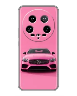 Чехол для Xiaomi 14 Ultra с картинкой «Розовый Mercedes AMG» Чехол для Xiaomi 14 Ultra с картинкой «Розовый Mercedes AMG»