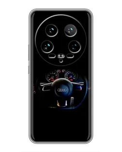 Чехол для Xiaomi 14 Ultra с картинкой «Салон Audi — руль» Чехол для Xiaomi 14 Ultra с картинкой «Салон Audi — руль»