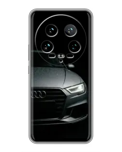 Чехол для Xiaomi 14 Ultra с картинкой «Audi — детализация кузова» Чехол для Xiaomi 14 Ultra с картинкой «Audi — детализация кузова»