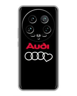 Чехол для Xiaomi 14 Ultra с картинкой «Логотип Audi Heart» Чехол для Xiaomi 14 Ultra с картинкой «Логотип Audi Heart»