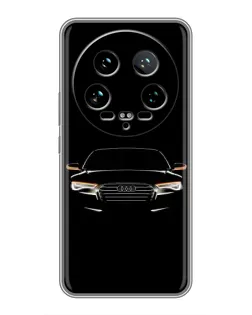 Чехол для Xiaomi 14 Ultra с картинкой «Audi — ночной контур»