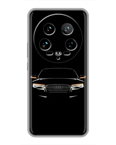 Чехол для Xiaomi 14 Ultra с картинкой «Audi — ночной контур»