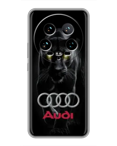 Чехол для Xiaomi 14 Ultra с картинкой «Пантера и Audi»