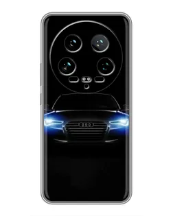 Чехол для Xiaomi 14 Ultra с картинкой «Audi в неоне»