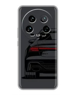 Чехол для Xiaomi 14 Ultra с картинкой «Задняя часть Audi — арт»