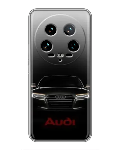 Чехол для Xiaomi 14 Ultra с картинкой «Audi — градиентный контур»