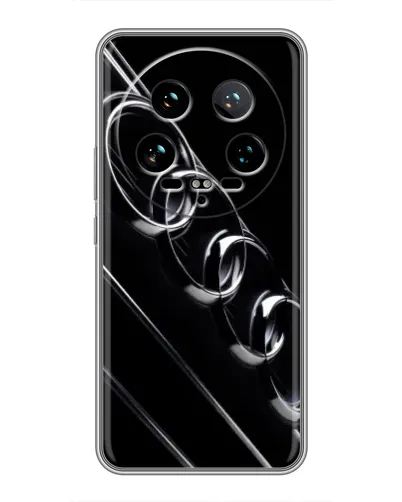 Чехол для Xiaomi 14 Ultra с картинкой «Audi — абстрактные кольца»