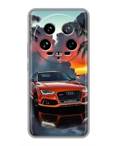 Чехол для Xiaomi 14 Ultra с картинкой «Audi — закат»