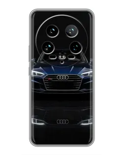 Чехол для Xiaomi 14 Ultra с картинкой «Audi — ночное отражение»