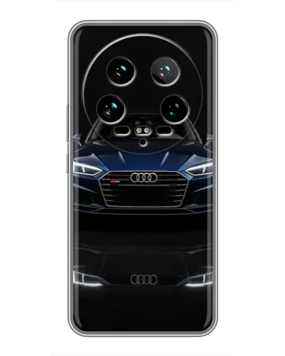 Чехол для Xiaomi 14 Ultra с картинкой «Audi — ночное отражение»