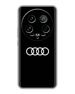 Чехол для Xiaomi 14 Ultra с картинкой «Audi White Logo»