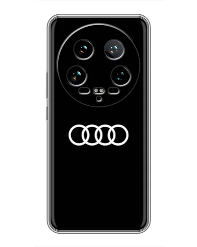Чехол для Xiaomi 14 Ultra с картинкой «Audi White Logo»