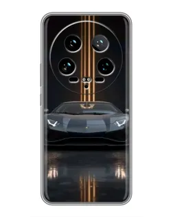 Чехол для Xiaomi 14 Ultra с картинкой «Lamborghini золотые линии» Чехол для Xiaomi 14 Ultra с картинкой «Lamborghini золотые линии»