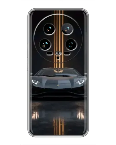 Чехол для Xiaomi 14 Ultra с картинкой «Lamborghini золотые линии» Чехол для Xiaomi 14 Ultra с картинкой «Lamborghini золотые линии»