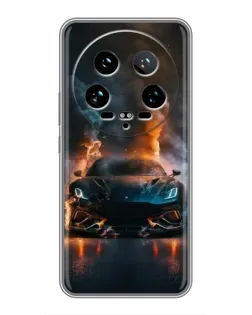 Чехол для Xiaomi 14 Ultra с картинкой «Lamborghini дымная эстетика»