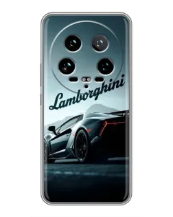 Чехол для Xiaomi 14 Ultra с картинкой «Классическая надпись Lamborghini»