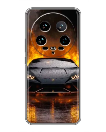 Чехол для Xiaomi 14 Ultra с картинкой «Lamborghini в огне» Чехол для Xiaomi 14 Ultra с картинкой «Lamborghini в огне»