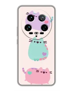 Чехол для Xiaomi 14 Ultra с картинкой «Pusheen трио» Чехол для Xiaomi 14 Ultra с картинкой «Pusheen трио»