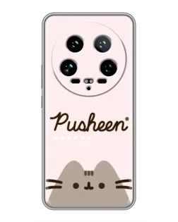 Чехол для Xiaomi 14 Ultra с картинкой «Pusheen логотип» Чехол для Xiaomi 14 Ultra с картинкой «Pusheen логотип»