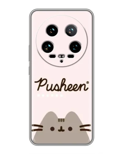 Чехол для Xiaomi 14 Ultra с картинкой «Pusheen логотип» Чехол для Xiaomi 14 Ultra с картинкой «Pusheen логотип»