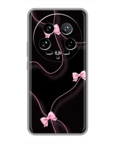 Чехол для Xiaomi 14 Ultra с картинкой «Розовые ленты»