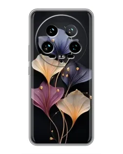 Чехол для Xiaomi 14 Ultra с картинкой «Лиловые цветы грации»