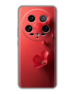 Чехол для Xiaomi 14 Ultra с картинкой «Маковые соцветия»