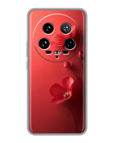 Чехол для Xiaomi 14 Ultra с картинкой «Маковые соцветия»