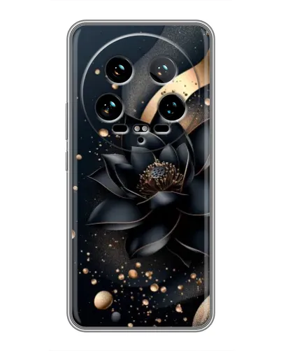 Чехол для Xiaomi 14 Ultra с картинкой «Черный лотос»